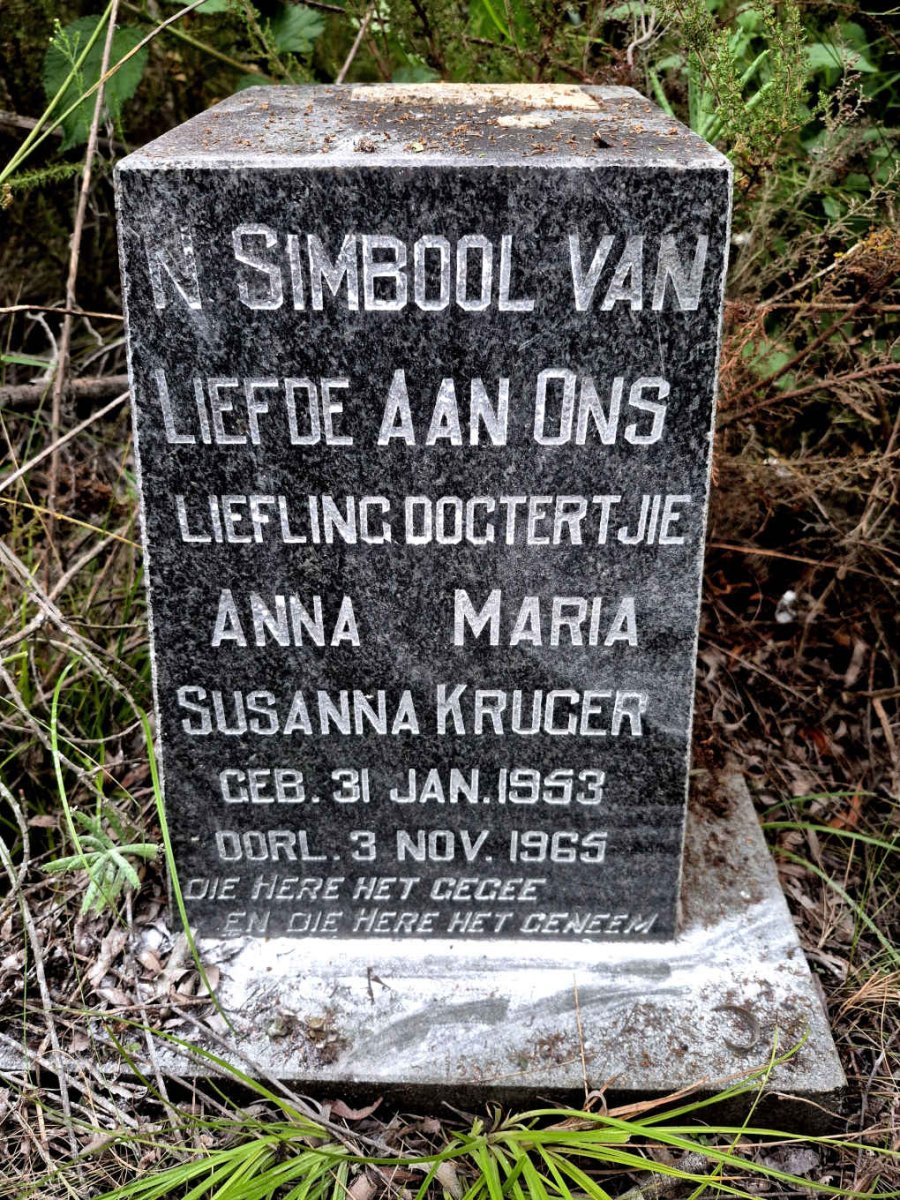 KRUGER Anna Maria Susanna 1953-1965