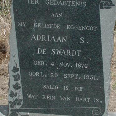 SWARDT Adriaan S., de 1876-1951