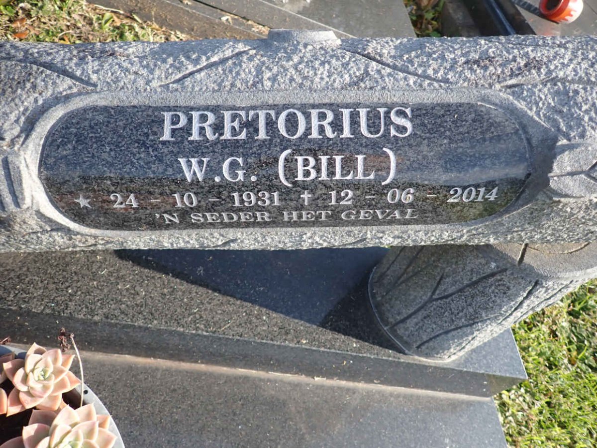 PRETORIUS W.G. 1931-2014