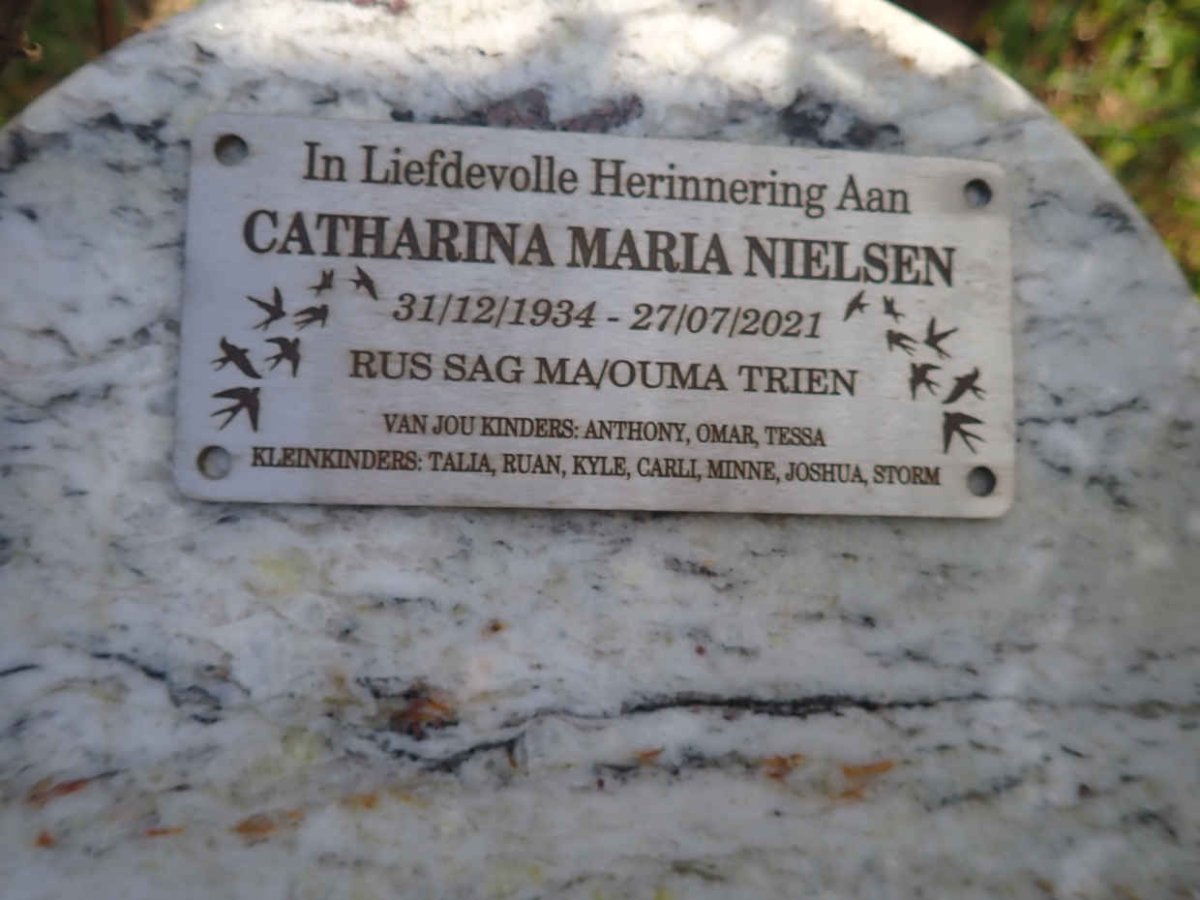 NIELSEN Catharina Maria 1934-2021