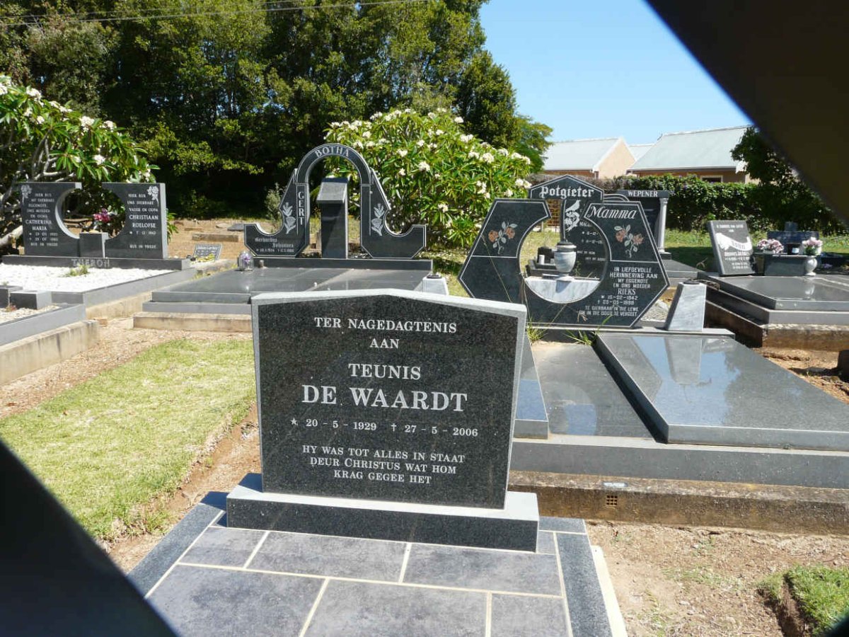 WAARDT Teunis, de 1929-2006