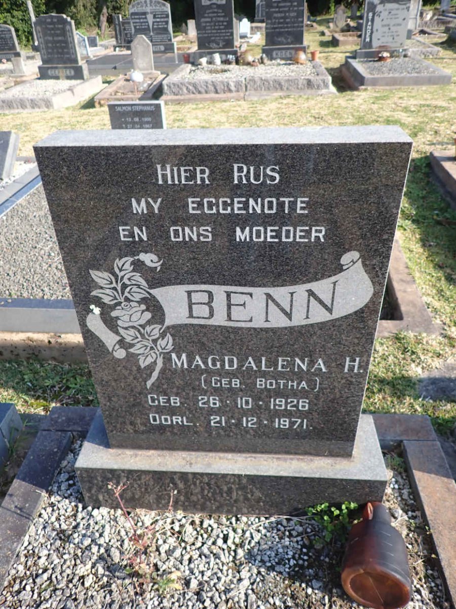 BENN Magdalena H. 1926-1971