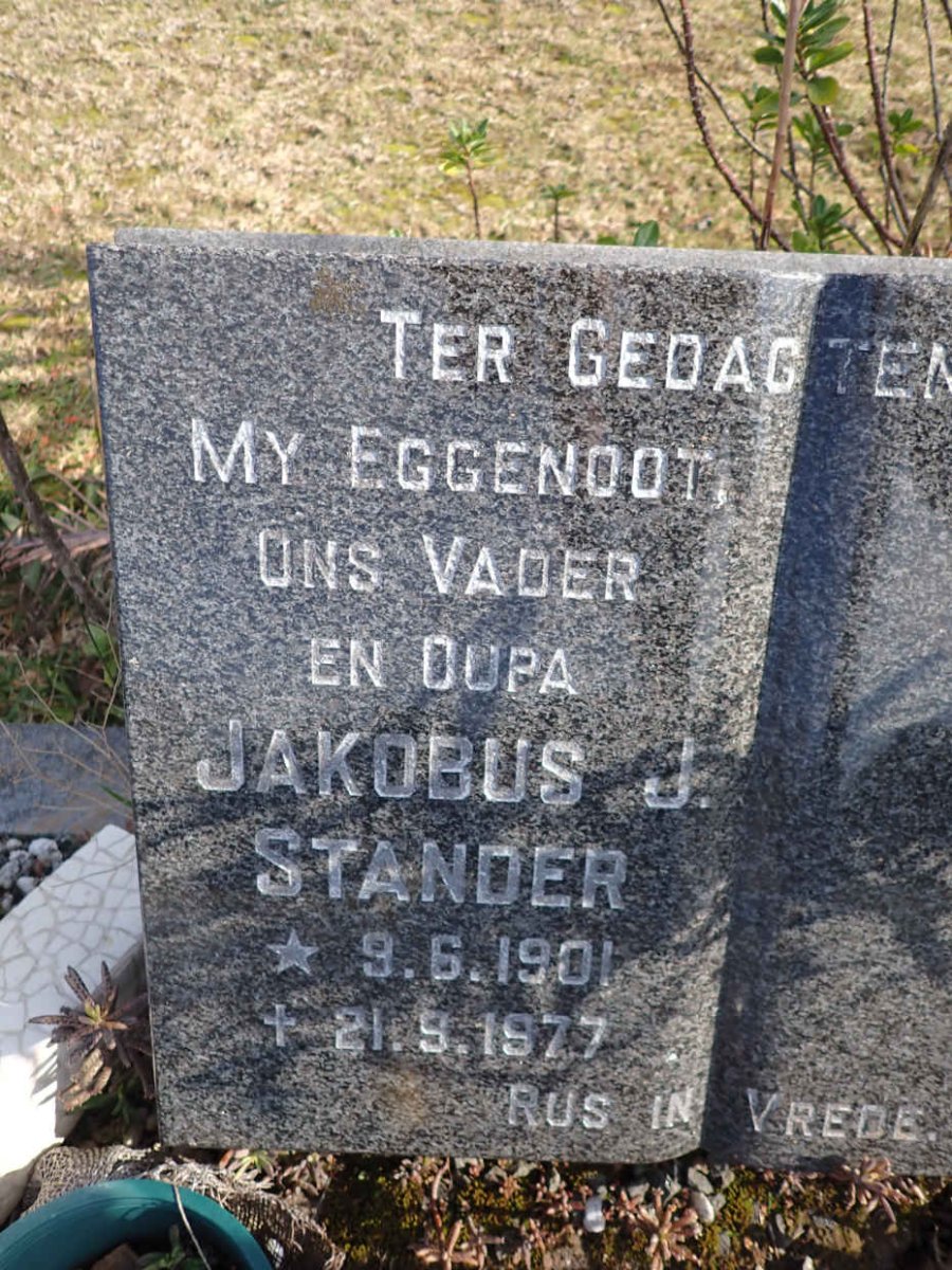 STANDER Jakobus J. 1901-1977