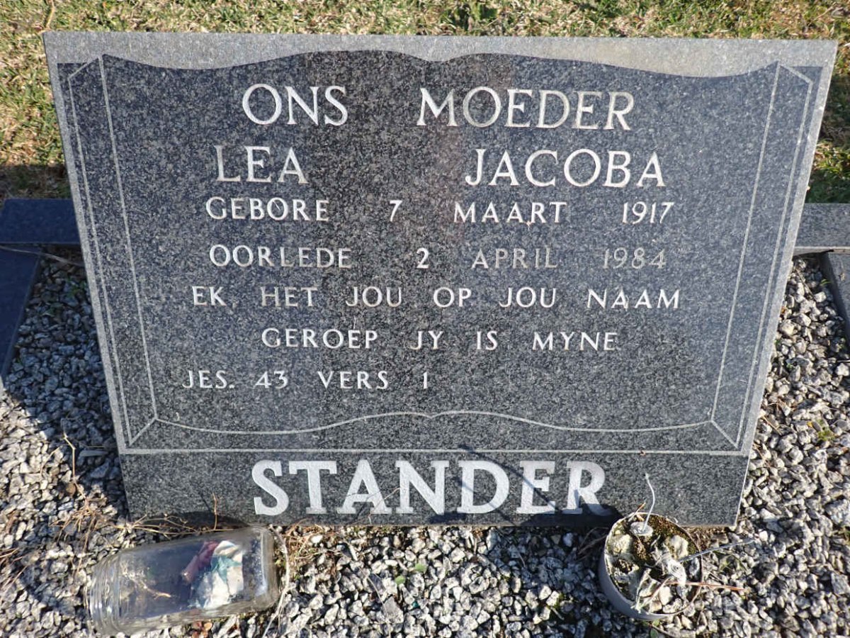 STANDER Lea Jacoba 1917-1984  