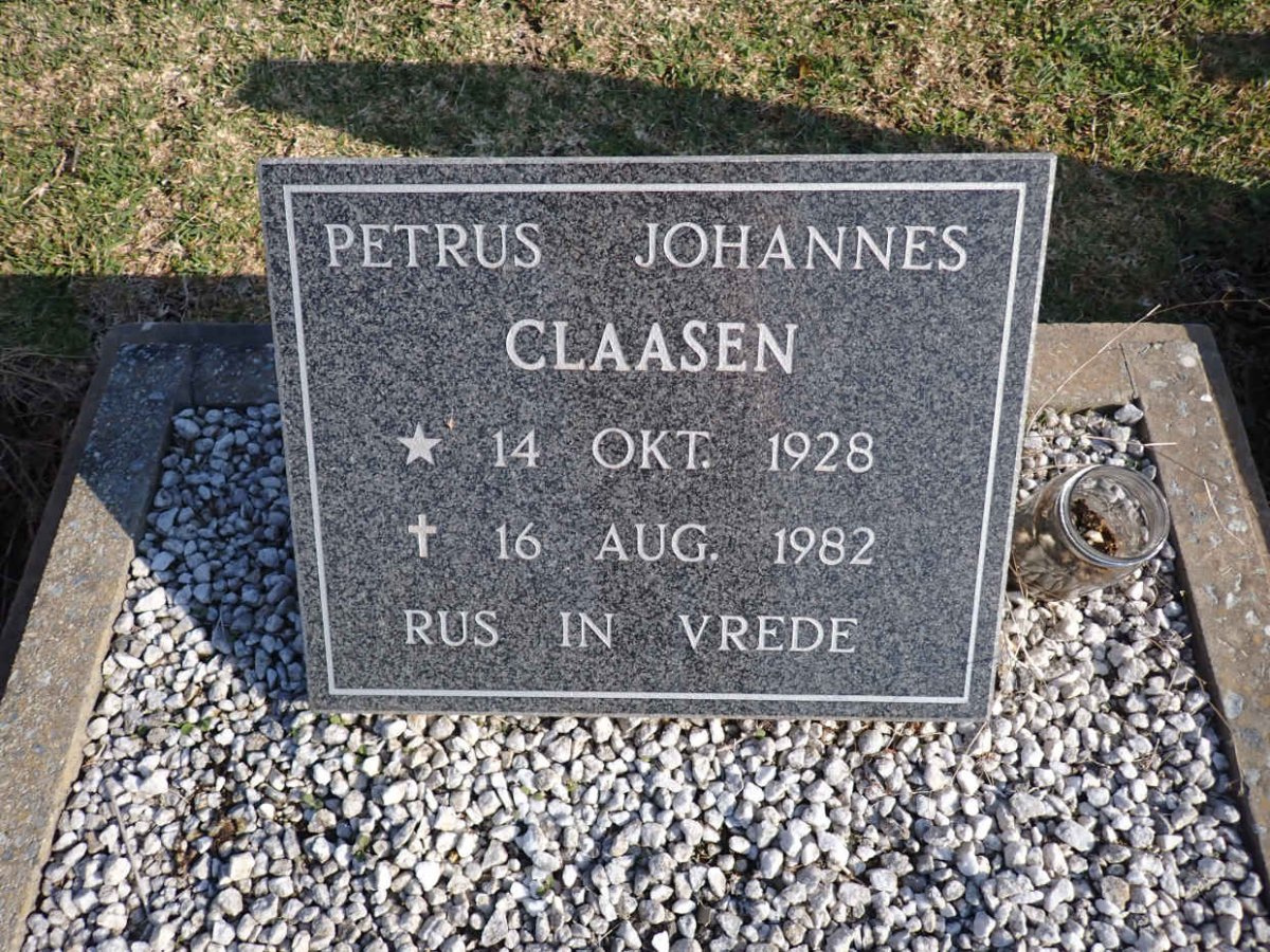 CLAASEN Petrus Johannes 1928-1982