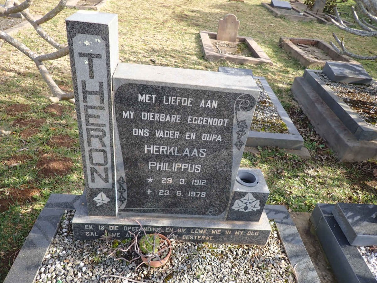 THERON Herklaas Philippus 1912-1978
