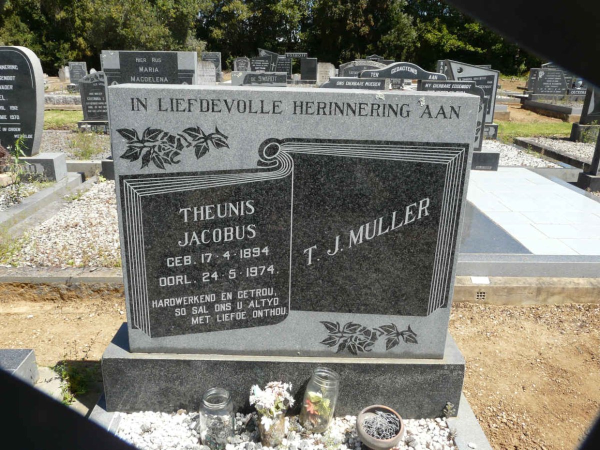 MULLER Theunis Jacobus 1894-1974