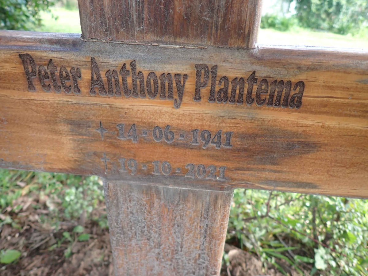 PLANTEMA Peter Anthony 1941-2021