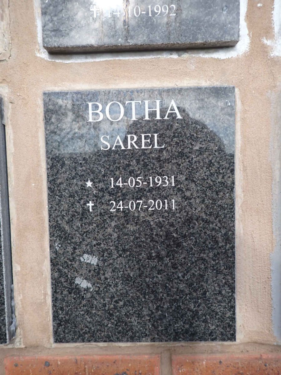 BOTHA Sarel 1931-2011