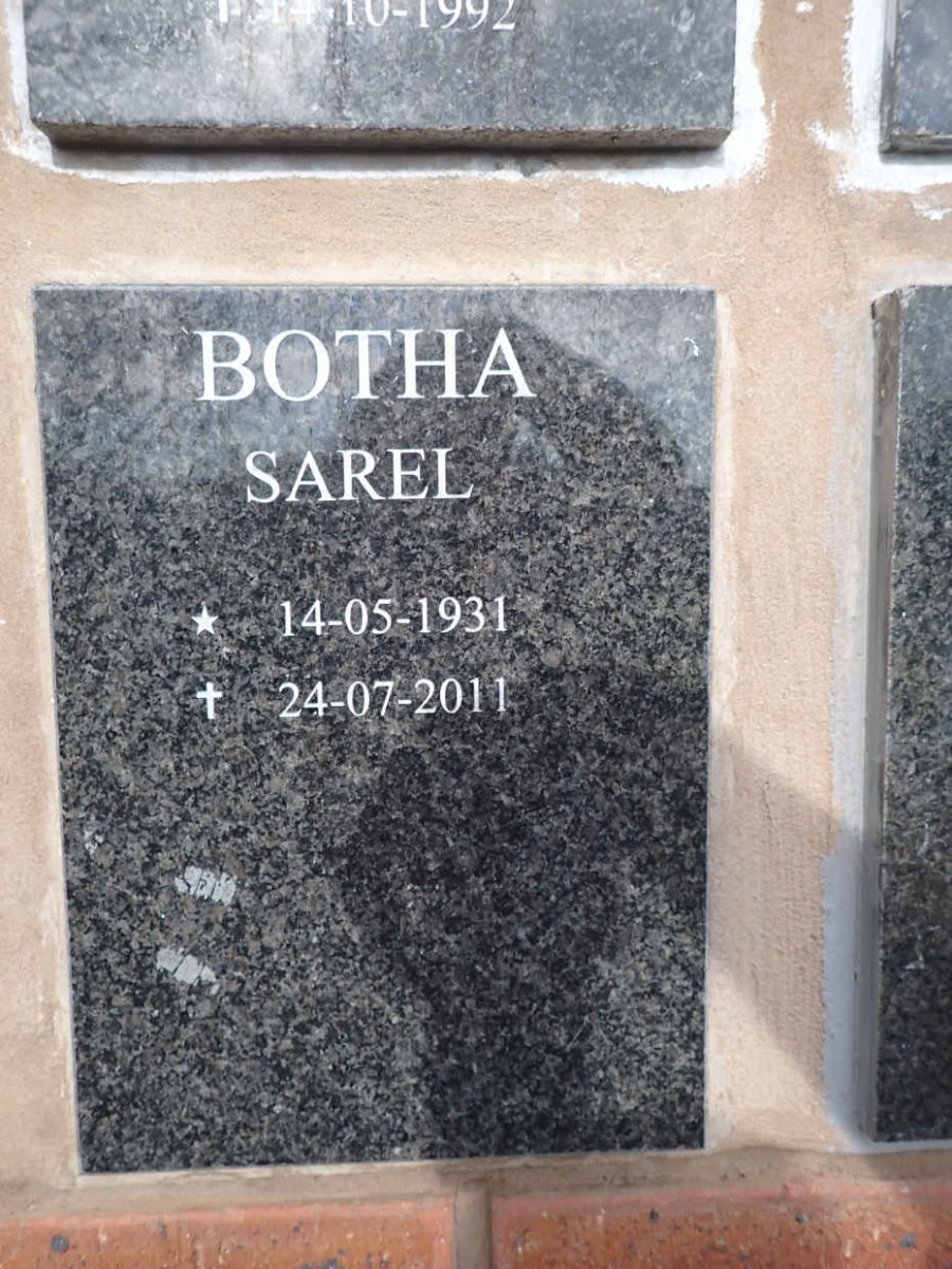 BOTHA Sarel 1931-2011
