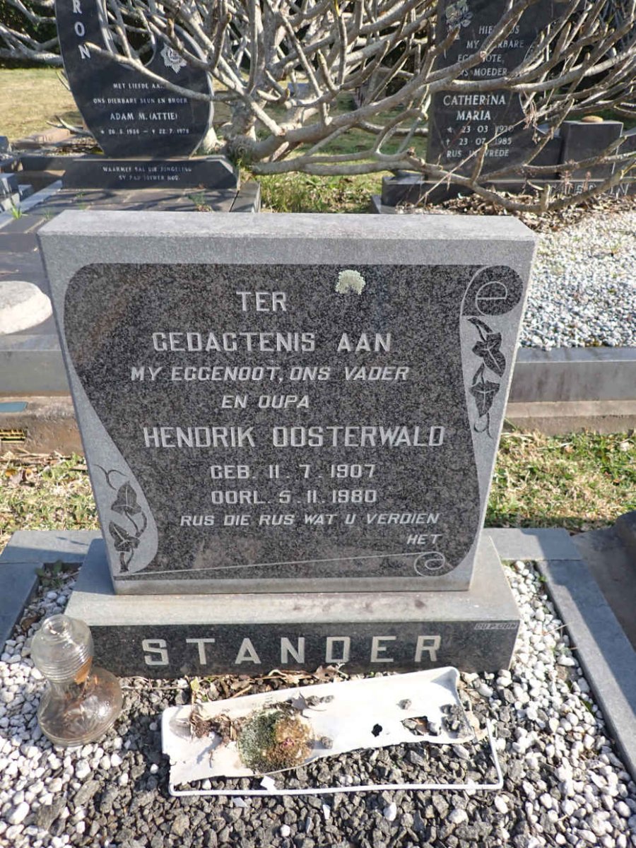 STANDER Hendrik Oosterwald 1907-1980
