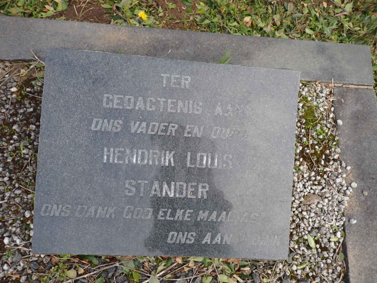 STANDER Hendrik Louis 