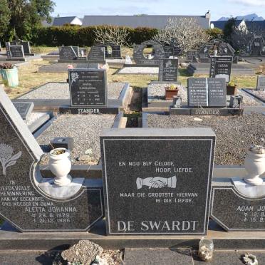 SWARDT Adam Johannes 1923-2011 & Aletta Johanna 1929-1986 