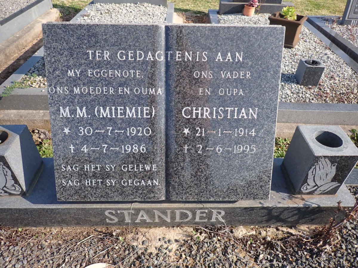 STANDER Christian 1914-1995 & M.M. 1920-1986