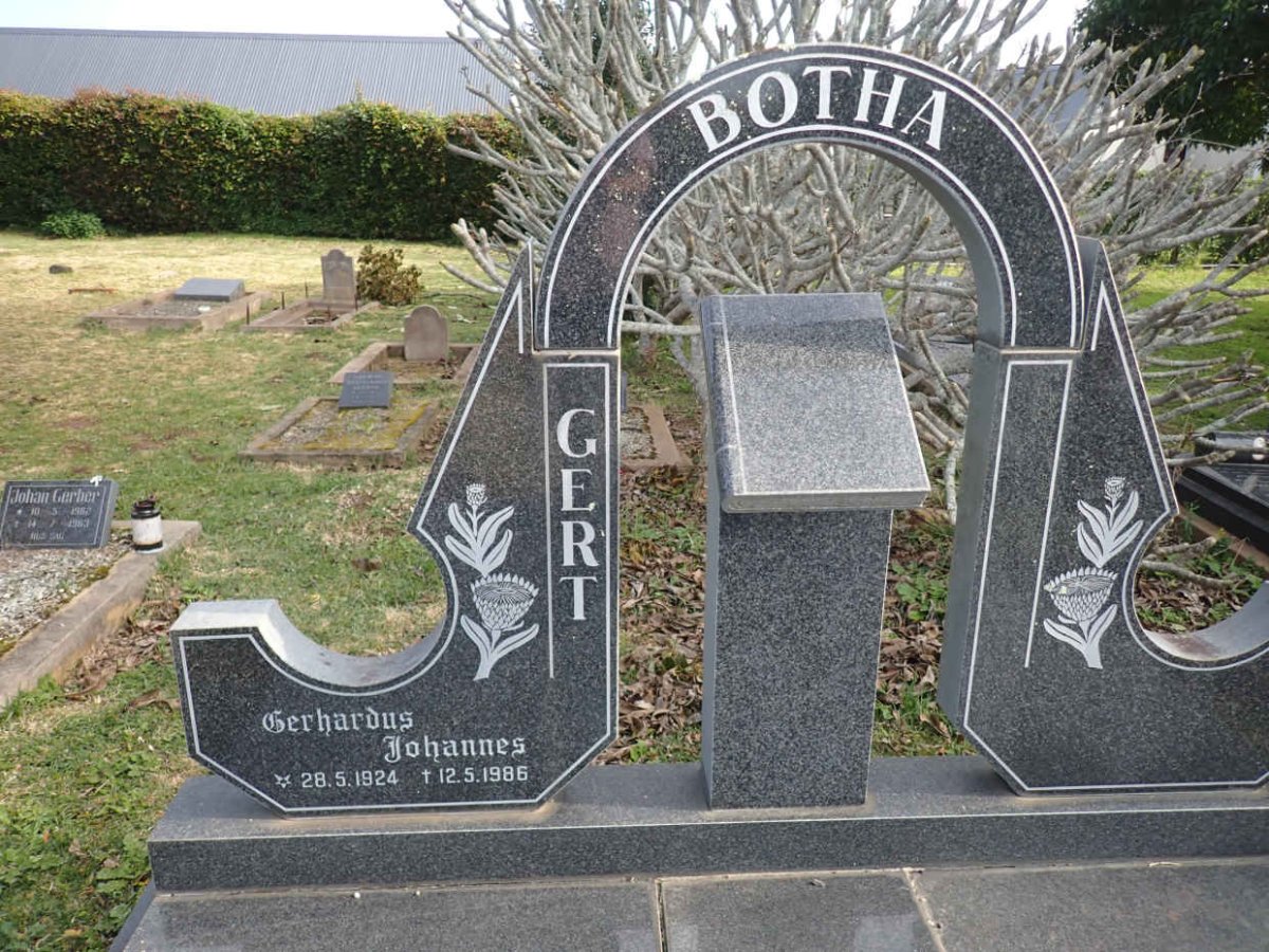 BOTHA Gerhardus Johannes 1924-1986