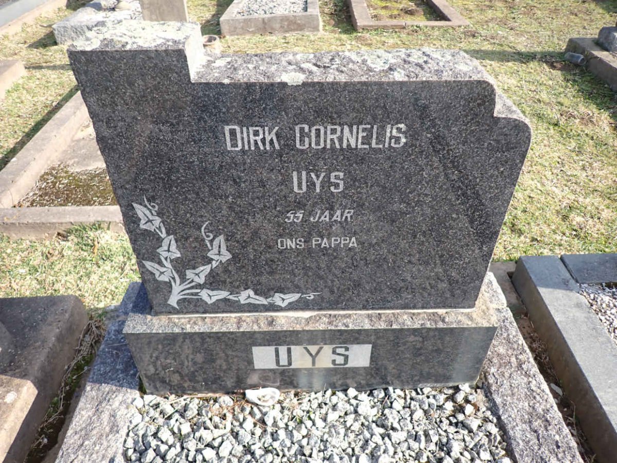 UYS Dirk Cornelis