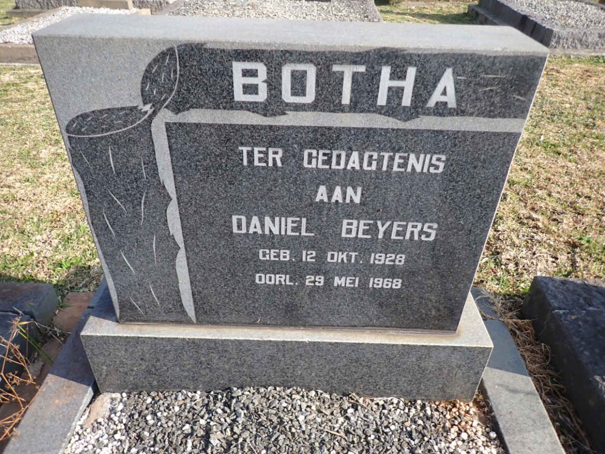 BOTHA Daniel Beyers 1928-1968