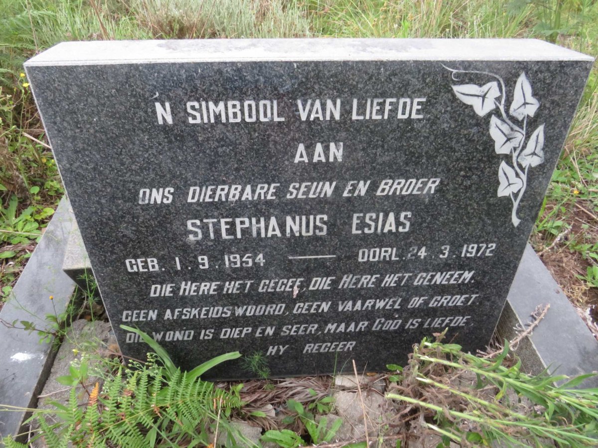 TERBLANCHE Stephanus Esaias 1954-1972