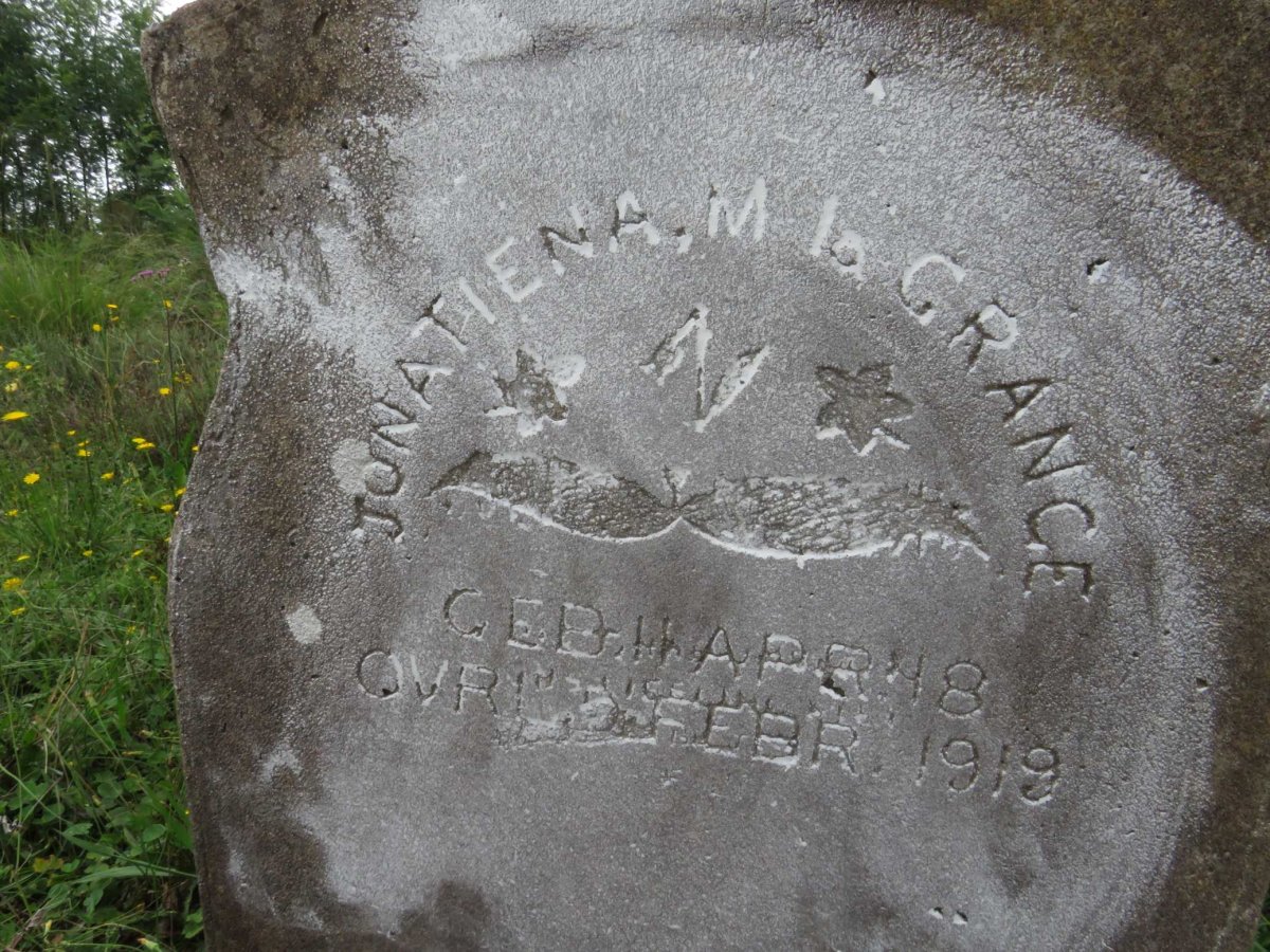 GRANGE Jonatiena M., la 1918-1919