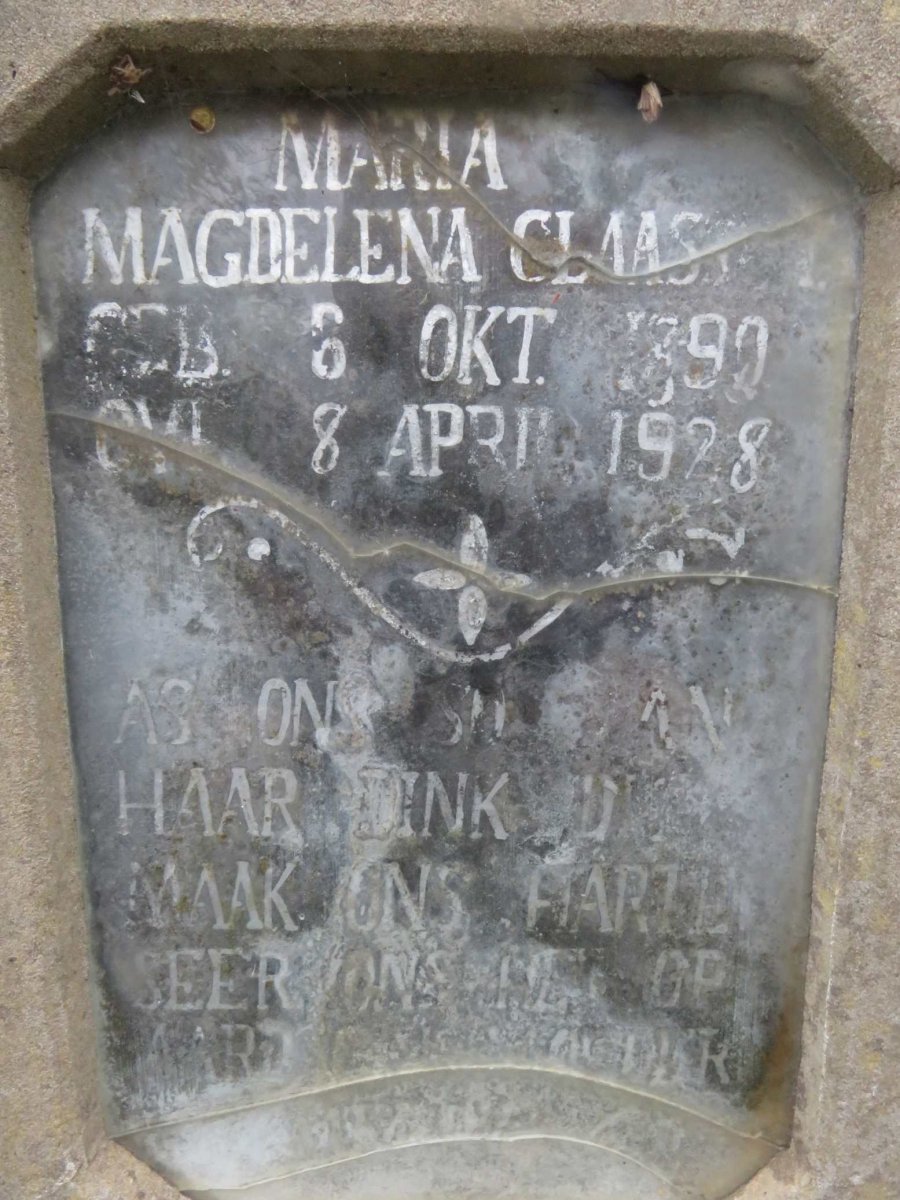CLAASSEN Maria Magdelena 1890-1928