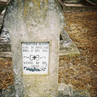 MUNRO Jonathan 1941-1941