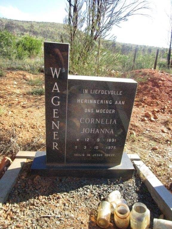 WAGENER Cornelia Johanna 1891-1975