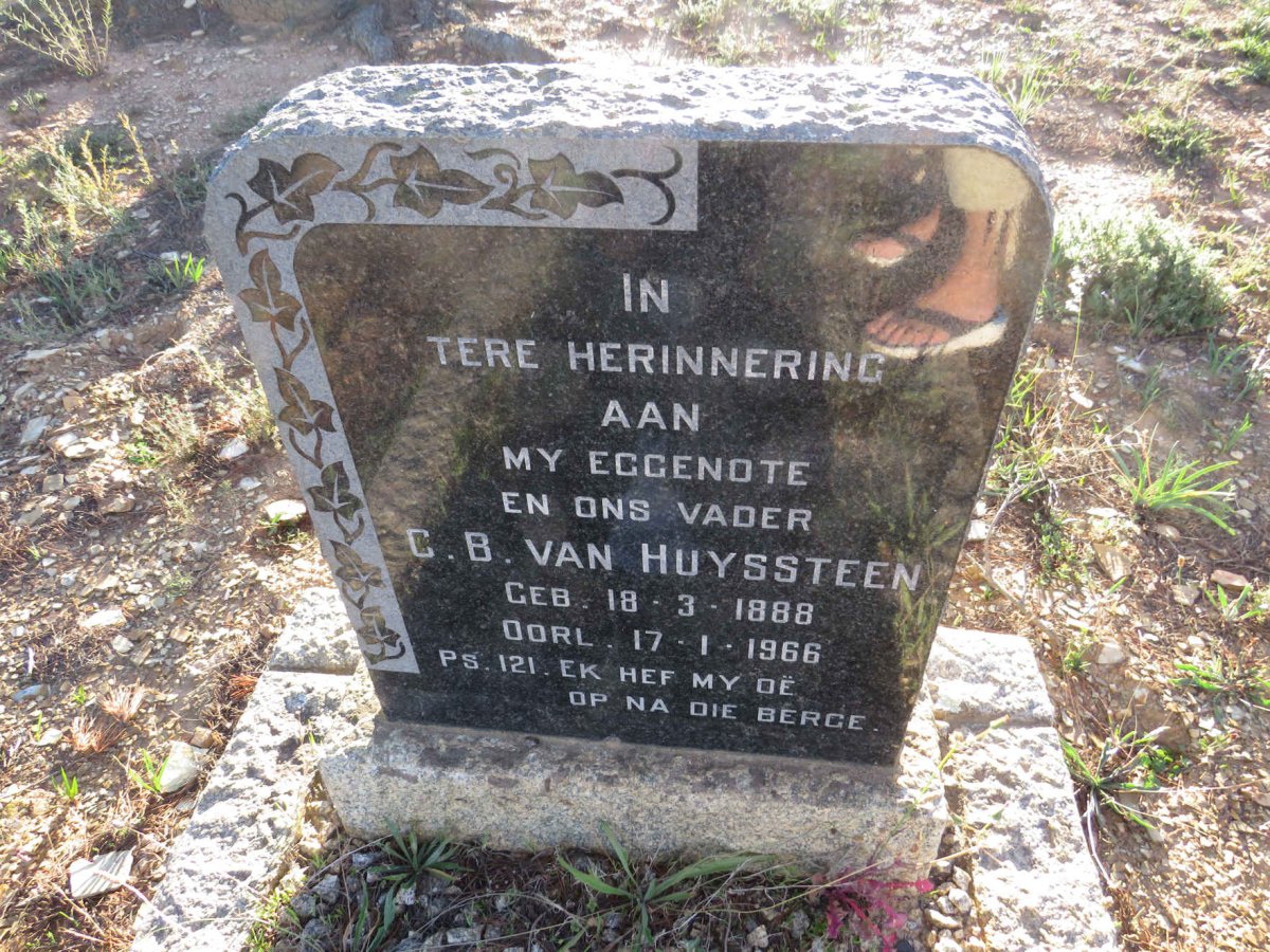 HUYSSTEEN C.B., van 1888-1966