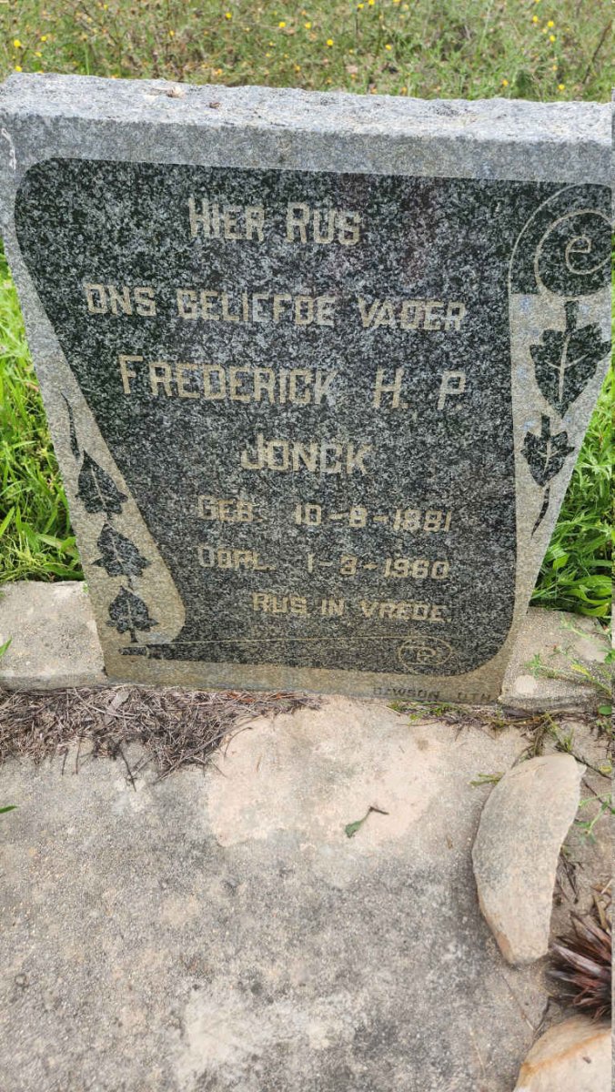 JONCK Frederick H.P. 1881-1960
