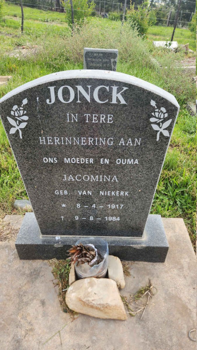 JONCK Jacomina nee VAN NIEKERK 1917-1984
