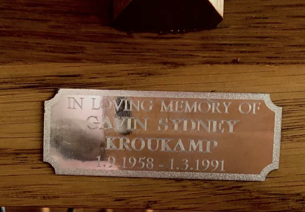 KROUKAMP Gavin Sydney 1958-1991