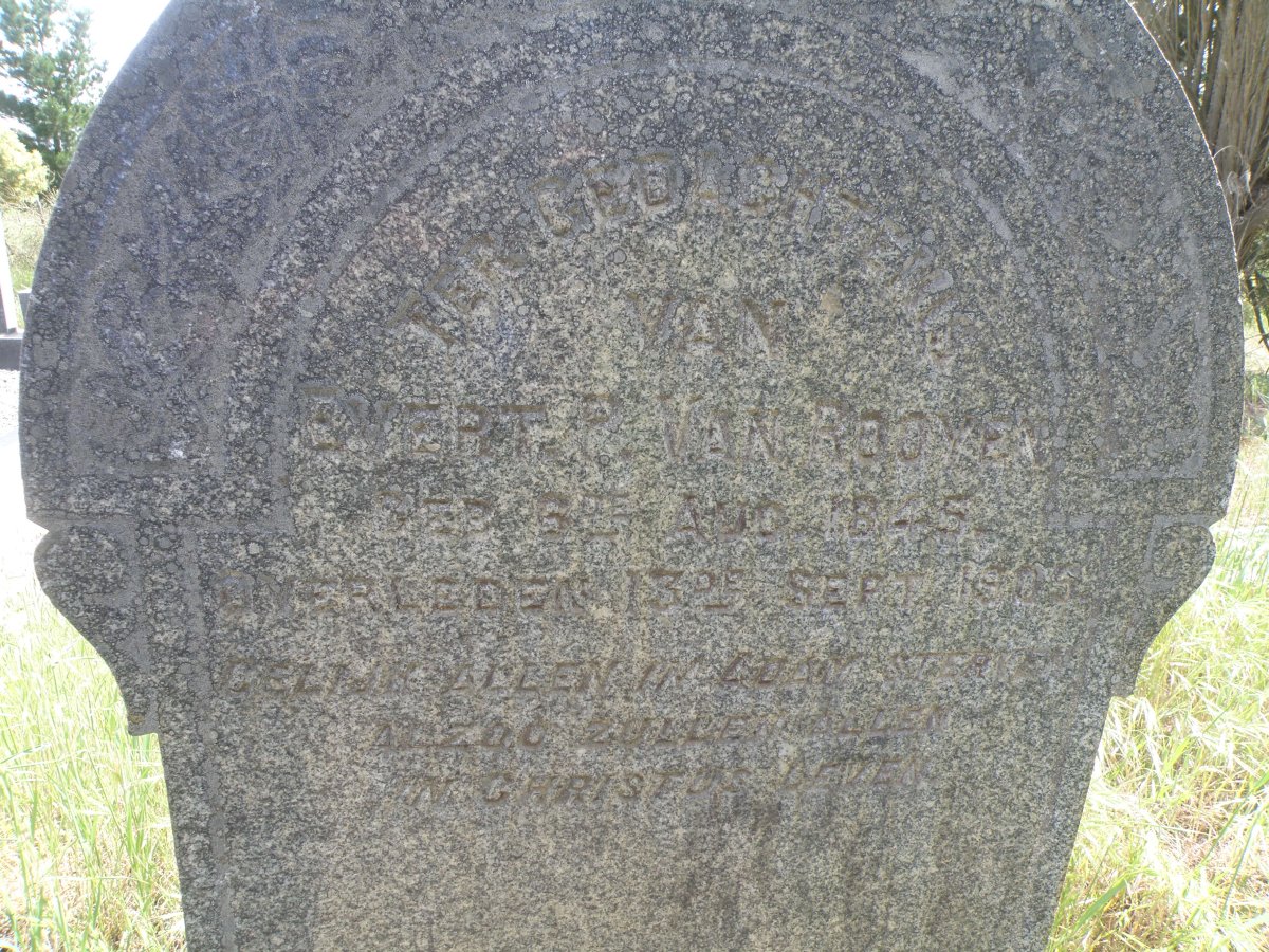 ROOYEN Evert, van 1845-1906