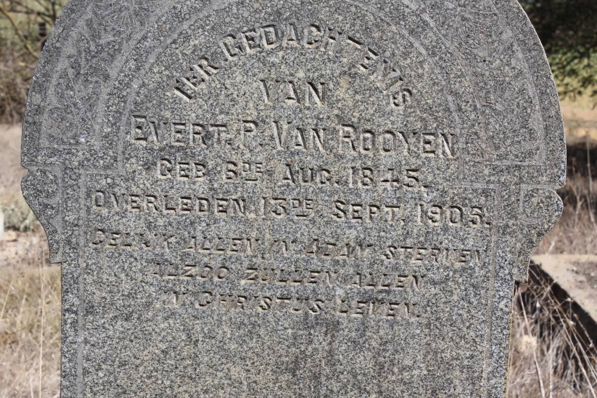 ROOYEN Evert P., van 1845-1905