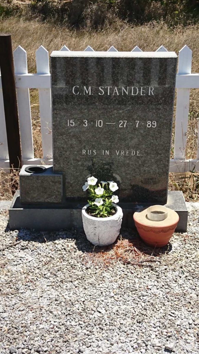 STANDER A.H. 1898-1977 &amp; C.M. 1910-1989