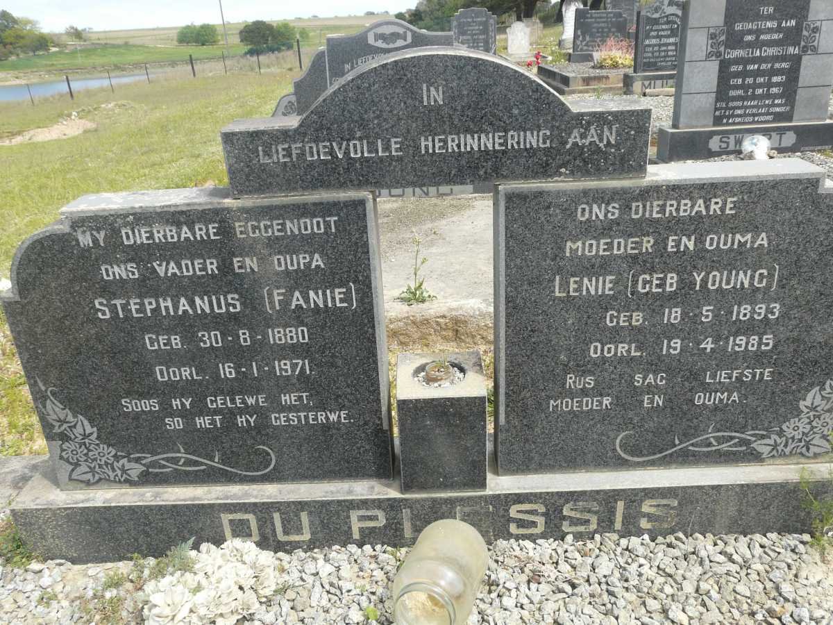 PLESSIS Stephanus, du 1880-1971 &amp; Lenie YOUNG 1893-1985