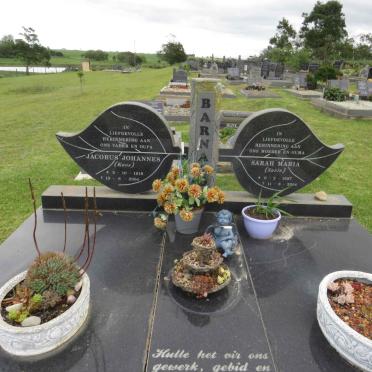 BARNARD Jacobus Johannes 1918-2004 &amp; Sarah Maria 1927-2004