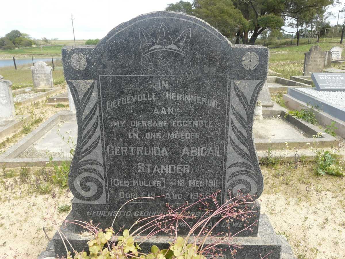 STANDER Gertruida Abigail nee MULLER 1911-1958