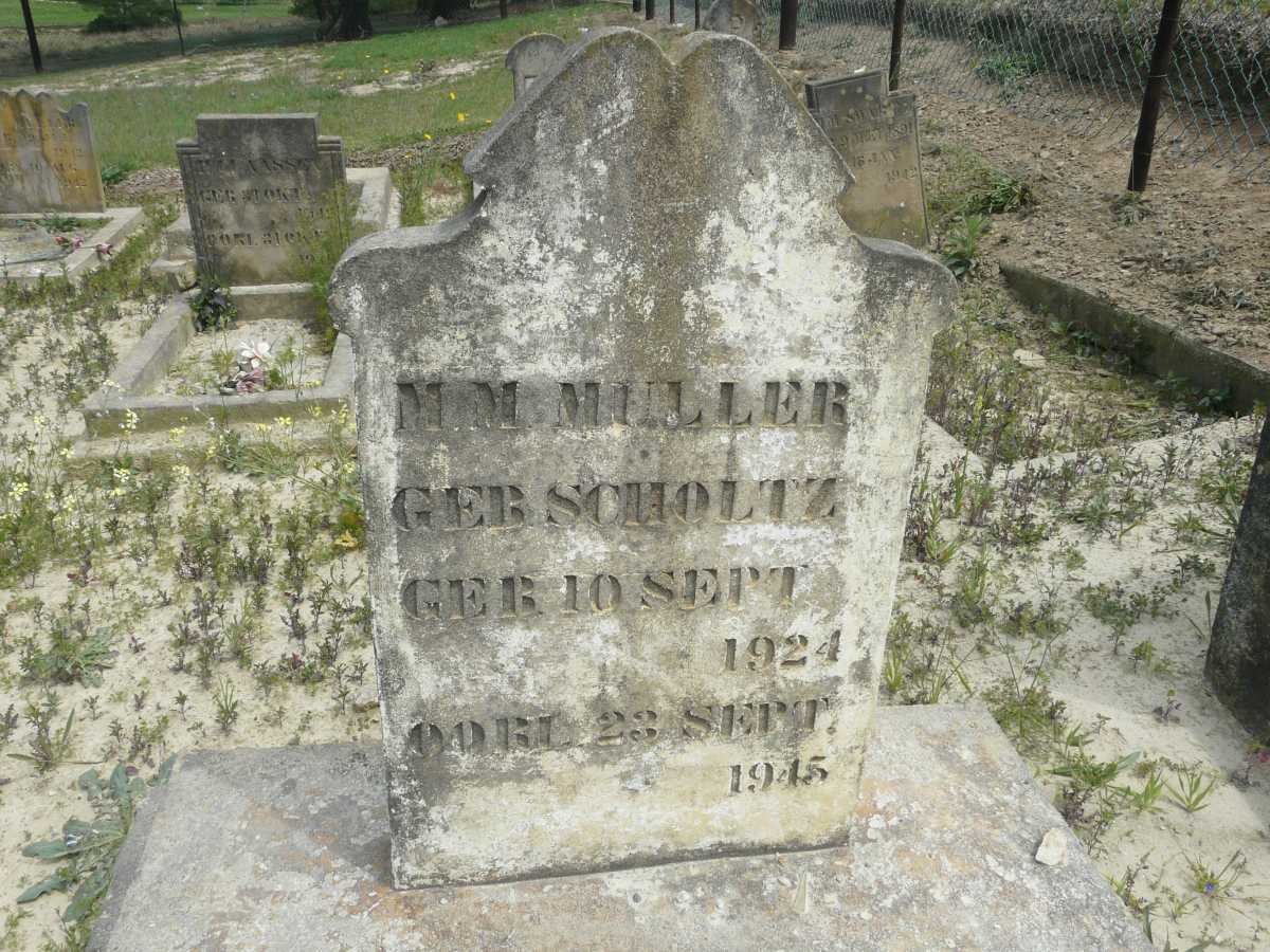 MULLER M.M. nee SCHOLTZ 1924-1945