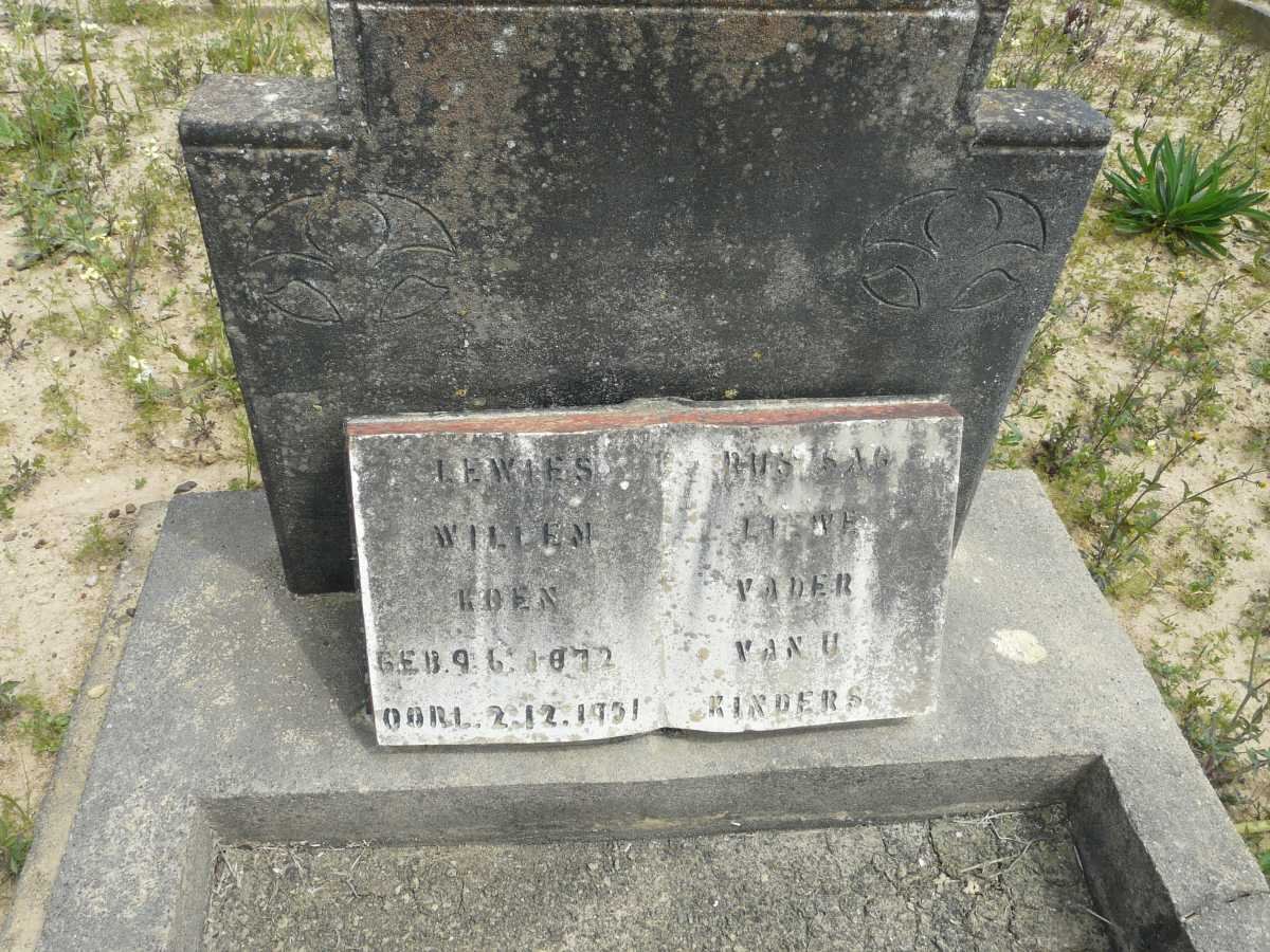 KOEN Lewies Willem 1872-1951