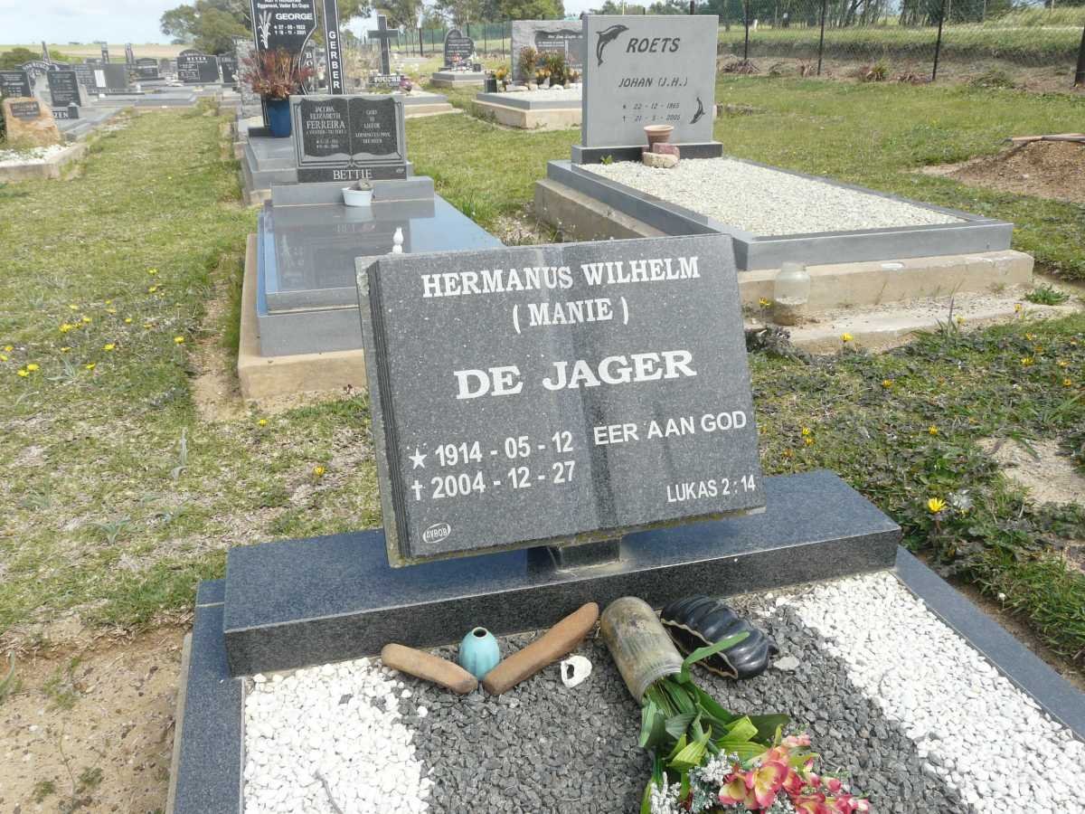 JAGER Hermanus Wilhelm, de 1914-2004