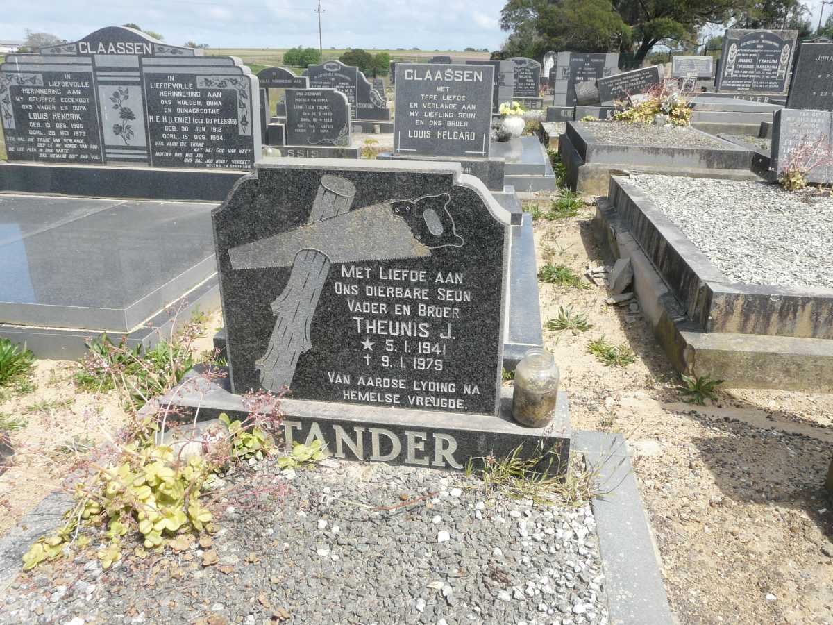 STANDER Theunis J. 1941-1979