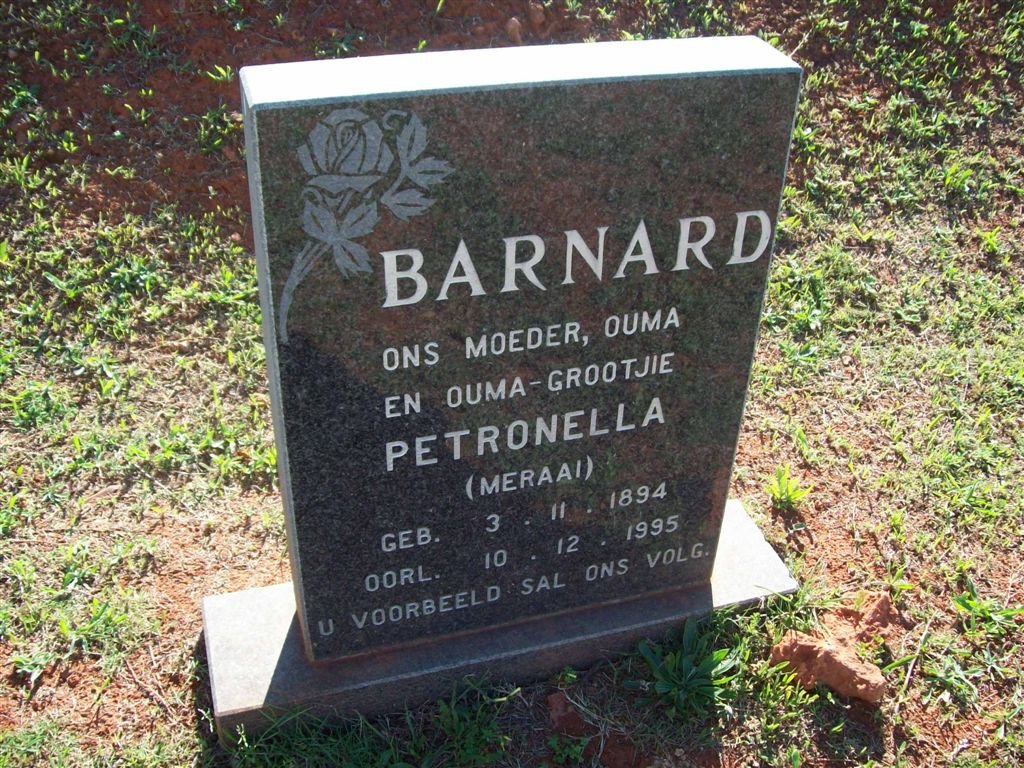 BARNARD Petronella 1894-1995