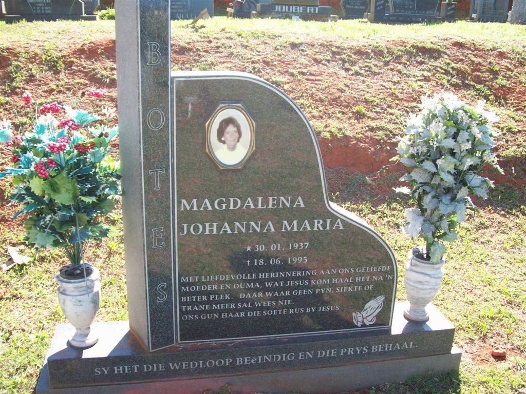 BOTES Magdalena Johanna Maria 1937-1995