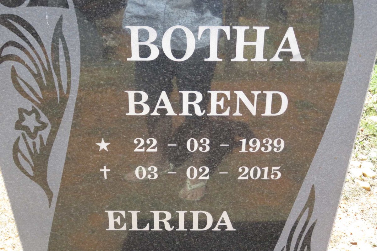 BOTHA Barend 1939-2015 &amp; Elrida