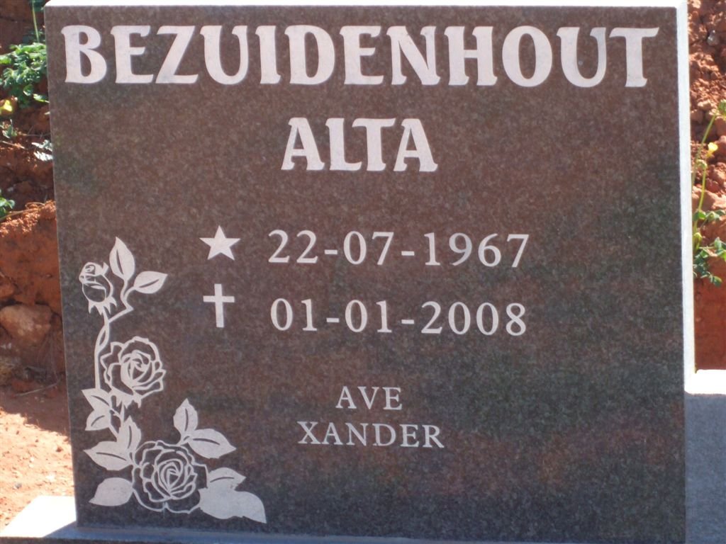 BEZUIDENHOUT Alta 1967-2008
