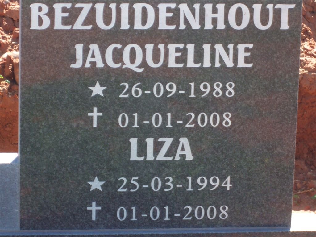 BEZUIDENHOUT Jacqueline 1988-2008 :: BEZUIDENHOUT Liza 1994-2008