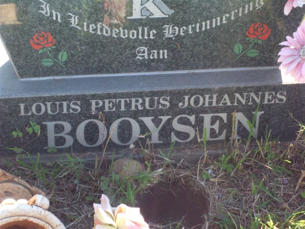 BOOYSEN Louis Petrus Johannes 1934-2000