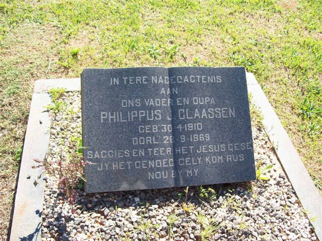 CLAASSEN Philippus J. 1910-1969
