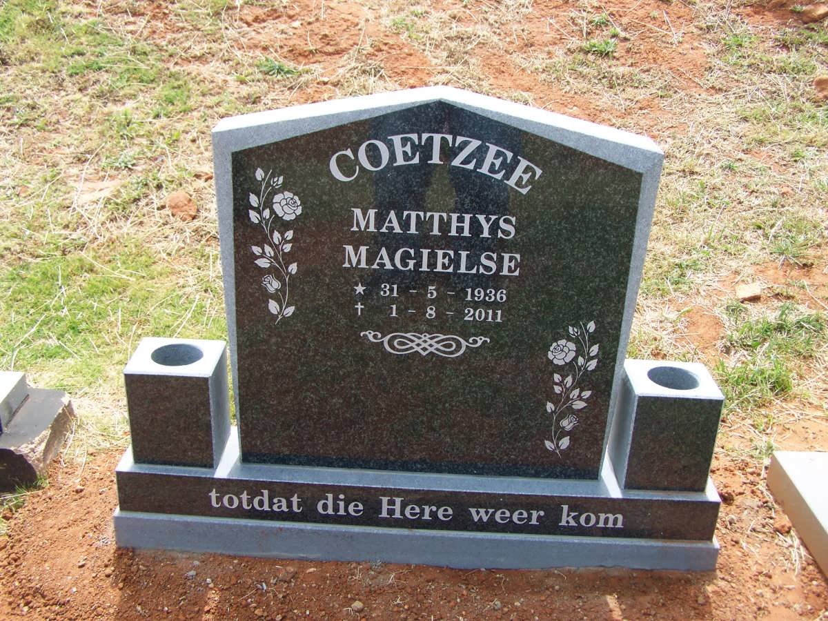 COETZEE Matthys Magielse 1936-2011