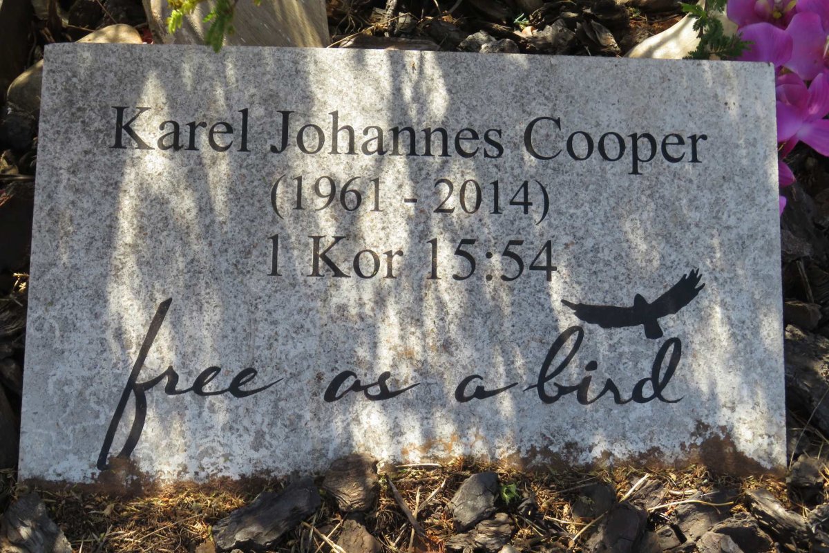 COOPER Karel Johannes 1961-2014