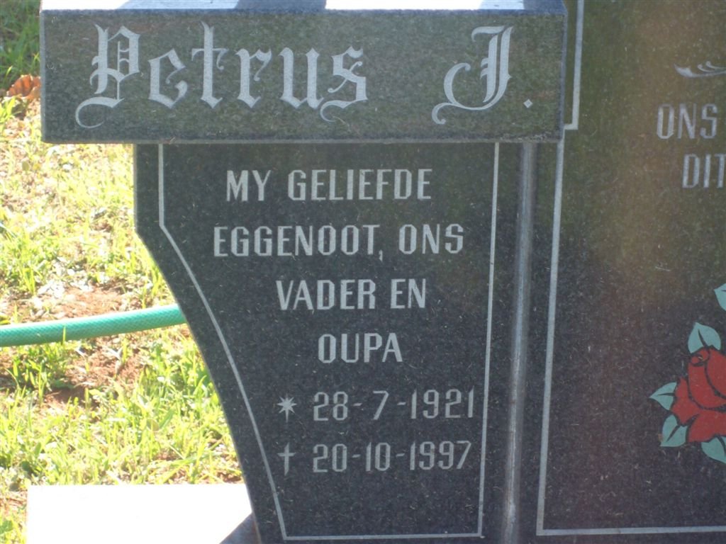 CRONJE Petrus 1921-1997